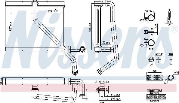 NISSENS 707289 - Scambiatore calore, Riscaldamento abitacolo www.autoricambi360.it
