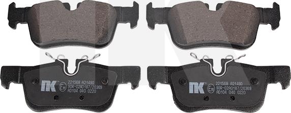 NK 221568 - Kit pastiglie freno, Freno a disco www.autoricambi360.it