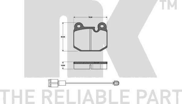 NK 221501 - Kit pastiglie freno, Freno a disco www.autoricambi360.it