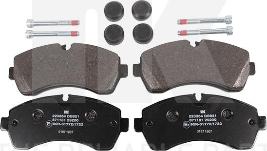NK 223364 - Kit pastiglie freno, Freno a disco www.autoricambi360.it