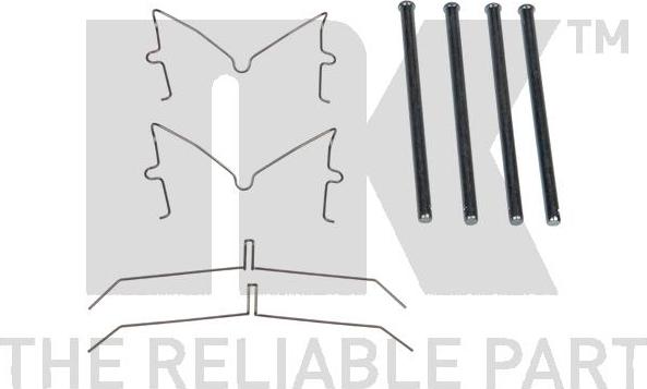 NK 79450003 - Kit accessori, Pastiglia freno www.autoricambi360.it