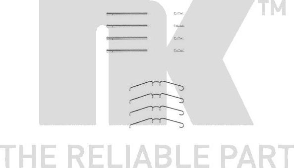 NK 7939155 - Kit accessori, Pastiglia freno www.autoricambi360.it