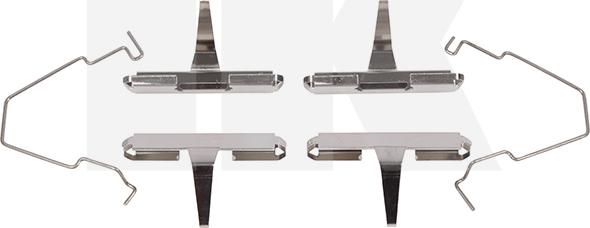 NK 7932270 - Kit accessori, Pastiglia freno www.autoricambi360.it