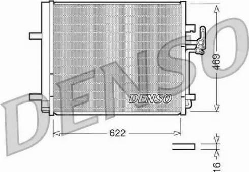 Denso DCN10016 - Condensatore, Climatizzatore www.autoricambi360.it