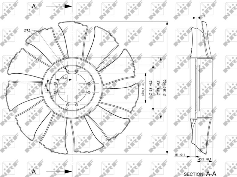 NRF 49846 - Girante, Raffreddamento motore www.autoricambi360.it