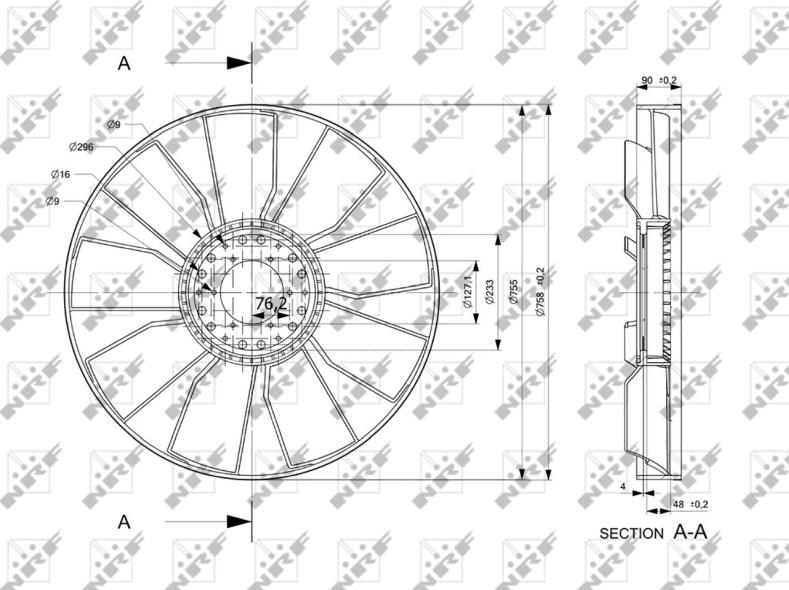 NRF 49865 - Girante, Raffreddamento motore www.autoricambi360.it