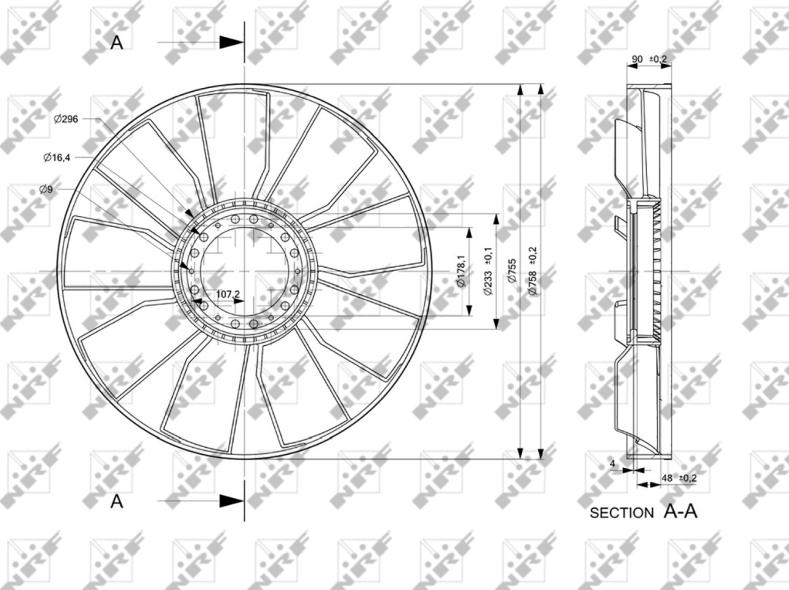 NRF 49813 - Girante, Raffreddamento motore www.autoricambi360.it