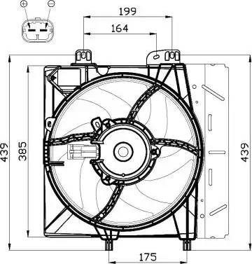 NRF 47495 - Ventola, Raffreddamento motore www.autoricambi360.it