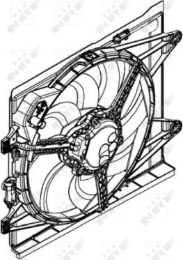 NRF 47598 - Ventola, Raffreddamento motore www.autoricambi360.it