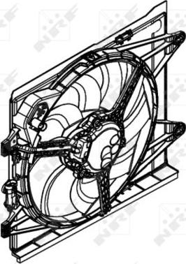 NRF 47597 - Ventola, Raffreddamento motore www.autoricambi360.it