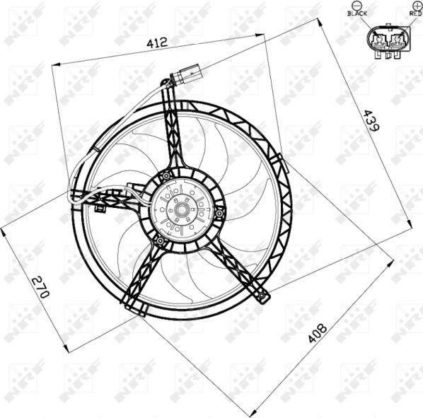 NRF 47509 - Ventola, Raffreddamento motore www.autoricambi360.it