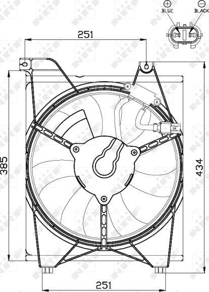 NRF 47515 - Ventola, Raffreddamento motore www.autoricambi360.it
