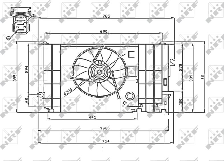 NRF 47740 - Ventola, Raffreddamento motore www.autoricambi360.it