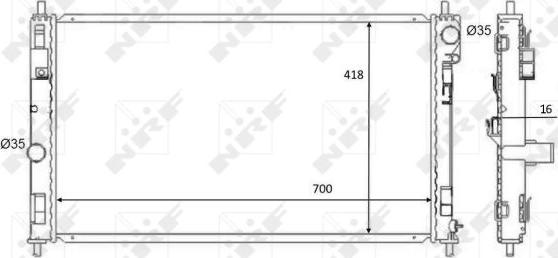 NRF 59089 - Radiatore, Raffreddamento motore www.autoricambi360.it