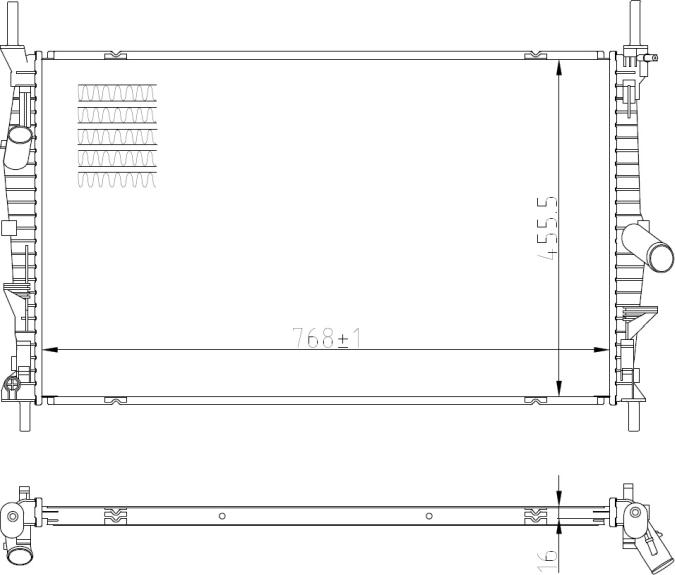NRF 59293 - Radiatore, Raffreddamento motore www.autoricambi360.it