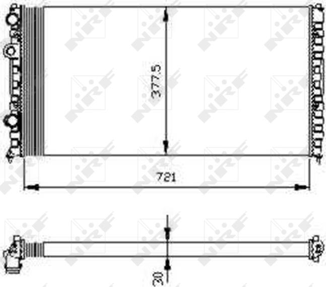 NRF 54696 - Radiatore, Raffreddamento motore www.autoricambi360.it