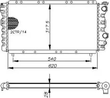NRF 54648 - Radiatore, Raffreddamento motore www.autoricambi360.it