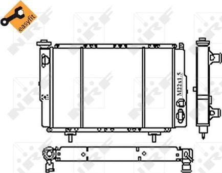 NRF 54683 - Radiatore, Raffreddamento motore www.autoricambi360.it