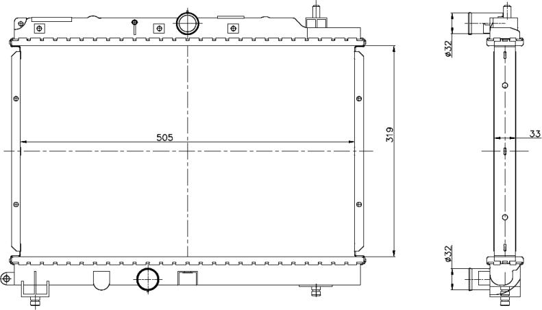 NRF 55306 - Radiatore, Raffreddamento motore www.autoricambi360.it