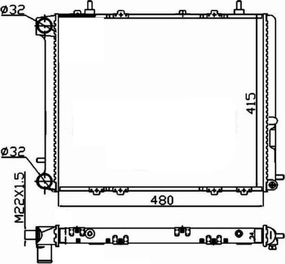 NRF 507352A - Radiatore, Raffreddamento motore www.autoricambi360.it