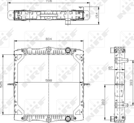 NRF 519569 - Radiatore, Raffreddamento motore www.autoricambi360.it