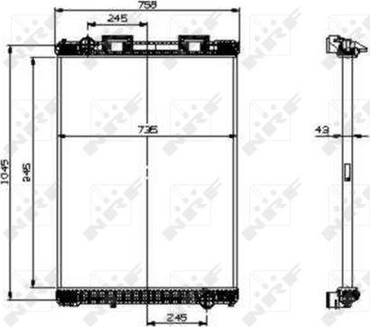 NRF 519537X - Radiatore, Raffreddamento motore www.autoricambi360.it