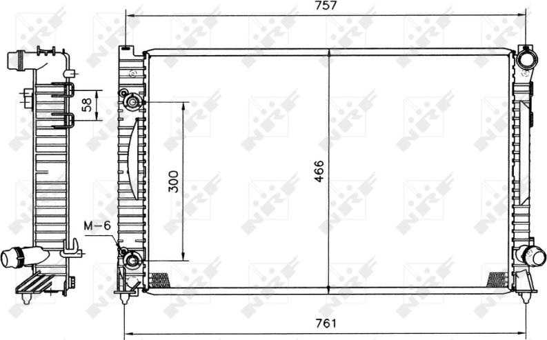 NRF 51586 - Radiatore, Raffreddamento motore www.autoricambi360.it