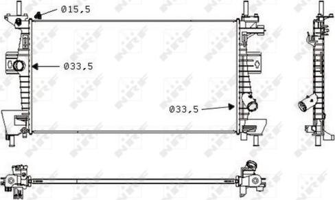 NRF 58487 - Radiatore, Raffreddamento motore www.autoricambi360.it