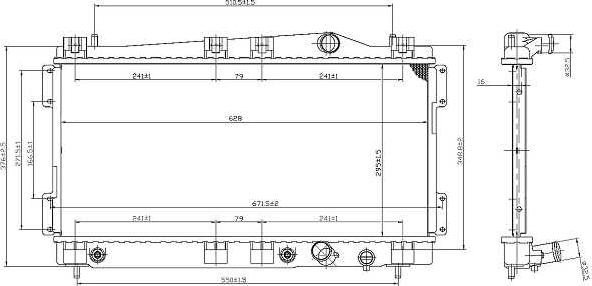 NRF 53955 - Radiatore, Raffreddamento motore www.autoricambi360.it