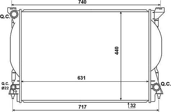 NRF 53957 - Radiatore, Raffreddamento motore www.autoricambi360.it