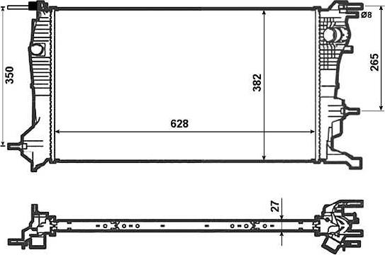 NRF 53963 - Radiatore, Raffreddamento motore www.autoricambi360.it