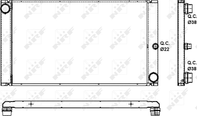 NRF 53091 - Radiatore, Raffreddamento motore www.autoricambi360.it
