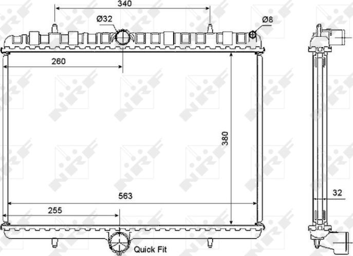 NRF 53861 - Radiatore, Raffreddamento motore www.autoricambi360.it