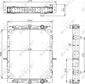 NRF 529744 - Radiatore, Raffreddamento motore www.autoricambi360.it