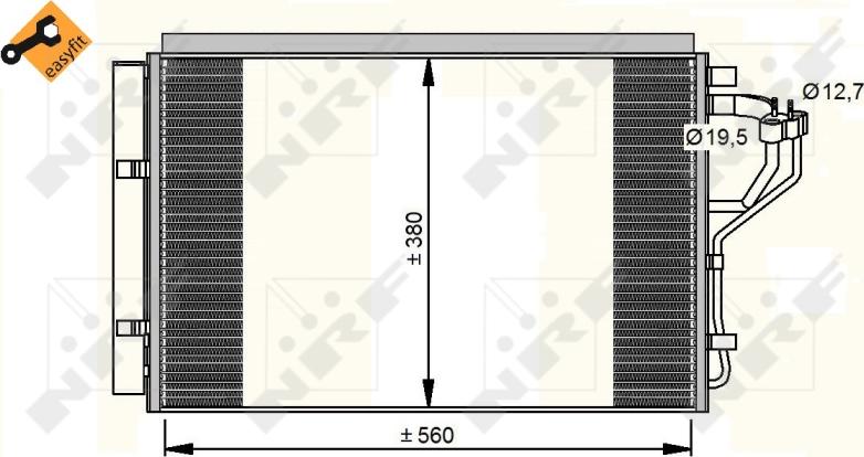 NRF  35996 - Condensatore, Climatizzatore www.autoricambi360.it