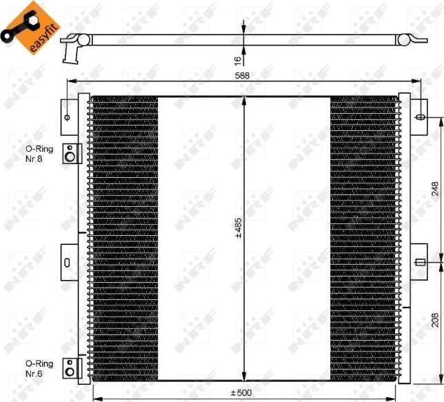 NRF 35924 - Condensatore, Climatizzatore www.autoricambi360.it