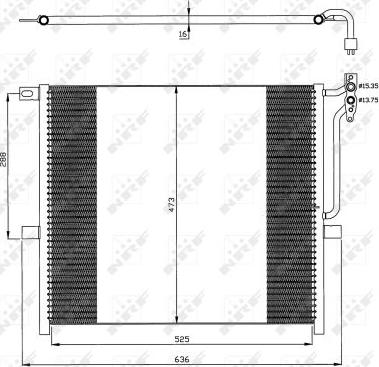 NRF 35468 - Condensatore, Climatizzatore www.autoricambi360.it