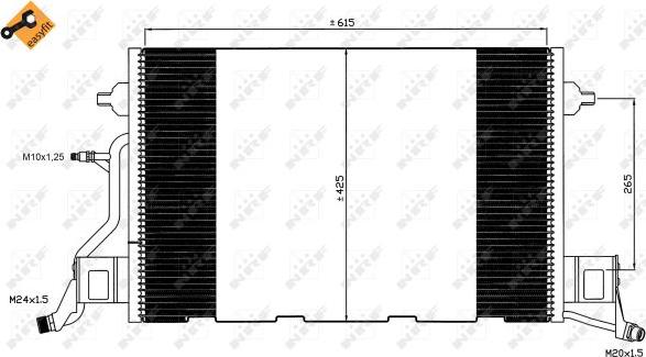 NRF 35564 - Condensatore, Climatizzatore www.autoricambi360.it