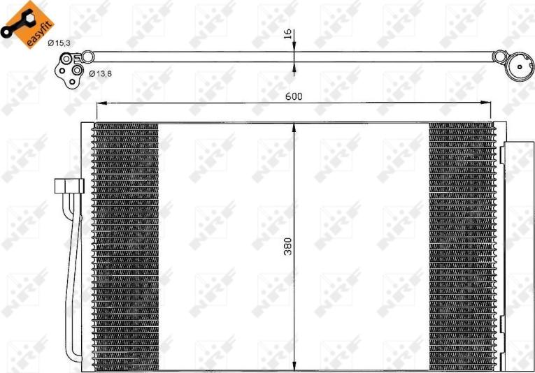 NRF 35538 - Condensatore, Climatizzatore www.autoricambi360.it