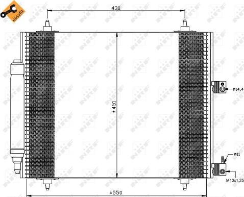 NRF 35669 - Condensatore, Climatizzatore www.autoricambi360.it