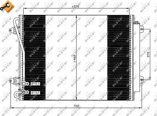 NRF 35613 - Condensatore, Climatizzatore www.autoricambi360.it