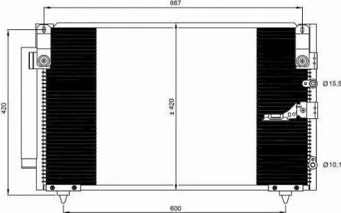 NRF 350093 - Condensatore, Climatizzatore www.autoricambi360.it