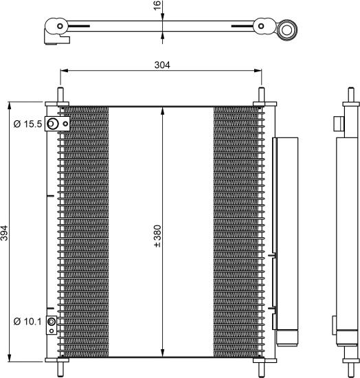 NRF 350326 - Condensatore, Climatizzatore www.autoricambi360.it