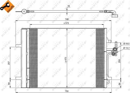 NRF 35850 - Condensatore, Climatizzatore www.autoricambi360.it