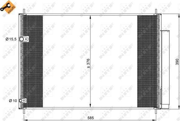 NRF 35839 - Condensatore, Climatizzatore www.autoricambi360.it