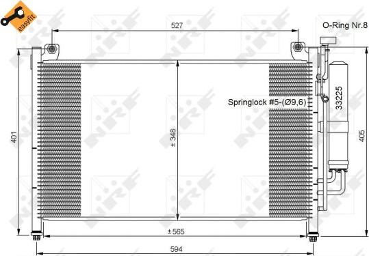 NRF 35870 - Condensatore, Climatizzatore www.autoricambi360.it