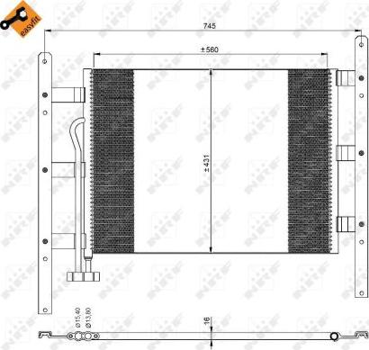 NRF 35329 - Condensatore, Climatizzatore www.autoricambi360.it