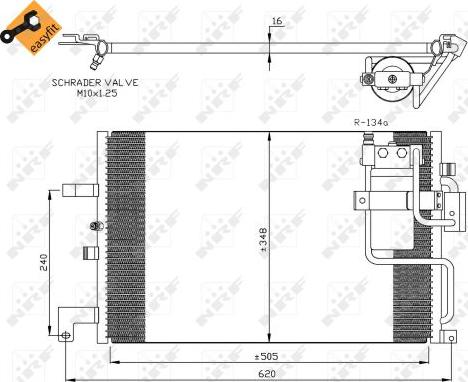 NRF 35299 - Condensatore, Climatizzatore www.autoricambi360.it