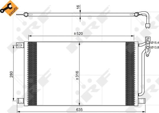 NRF 35748 - Condensatore, Climatizzatore www.autoricambi360.it
