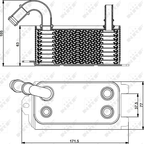 NRF 31192 - Radiatore olio, Olio motore www.autoricambi360.it